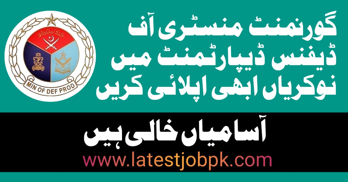 Latest Ministry of Defence Jobs 2025 Apply Online