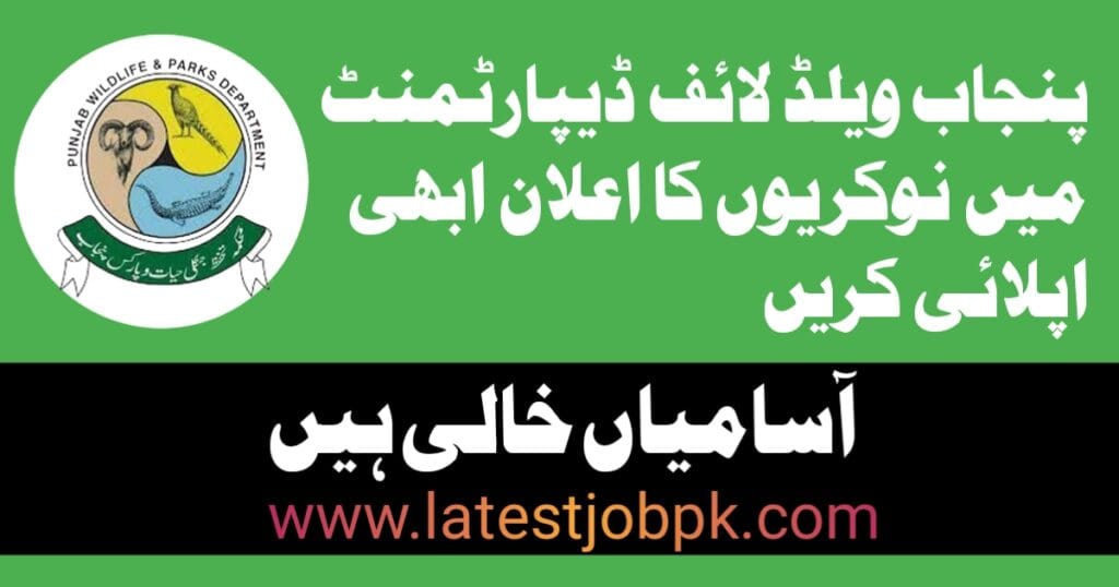 Latest Punjab Wildlife & Parks Jobs 2025