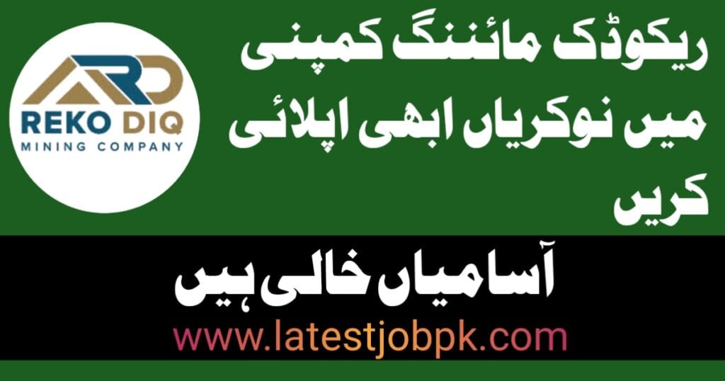 Latest Reko Diq Mining Company Jobs 2025