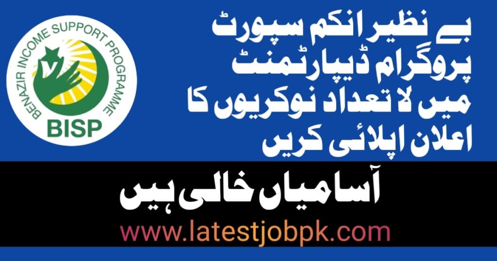 Latest Benazir Income Support Programme BISP Jobs 2025