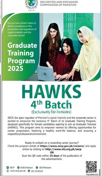 Securities and Exchange Commission of Pakistan SECP Jobs 2025 Apply Online Advertisement