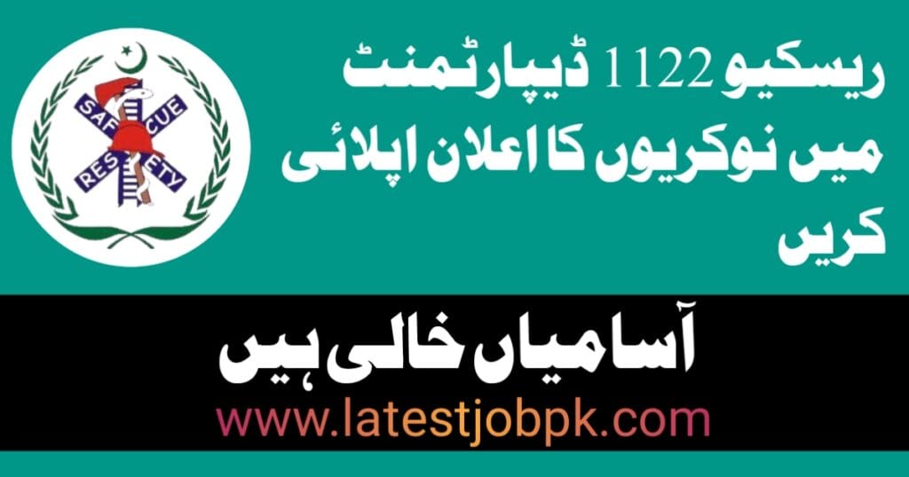 Latest Rescue 1122 Punjab Jobs 2025 Apply Online